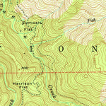 United States Geological Survey Blue Nose Mountain, CA (1951, 24000-Scale) digital map