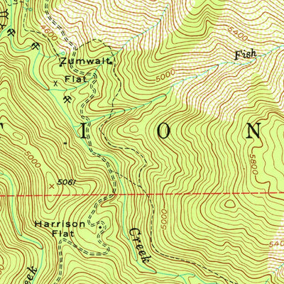United States Geological Survey Blue Nose Mountain, CA (1951, 24000-Scale) digital map