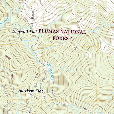 United States Geological Survey Blue Nose Mountain, CA (2021, 24000-Scale) digital map