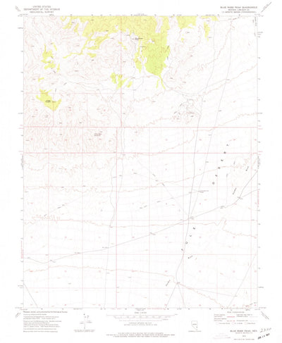 United States Geological Survey Blue Nose Peak, NV (1973, 24000-Scale) digital map