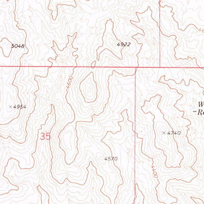 United States Geological Survey Blue Nose Peak, NV (1973, 24000-Scale) digital map