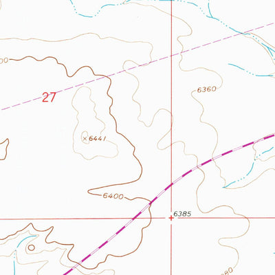United States Geological Survey Blue Point, WY (1961, 24000-Scale) digital map