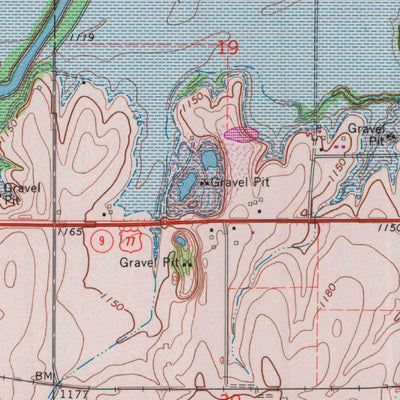 United States Geological Survey Blue Rapids, KS (1968, 24000-Scale) digital map
