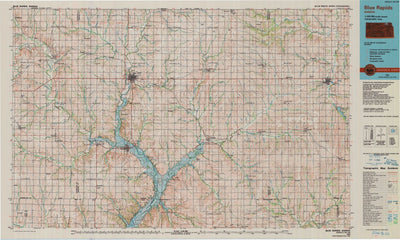 United States Geological Survey Blue Rapids, KS (1986, 100000-Scale) digital map