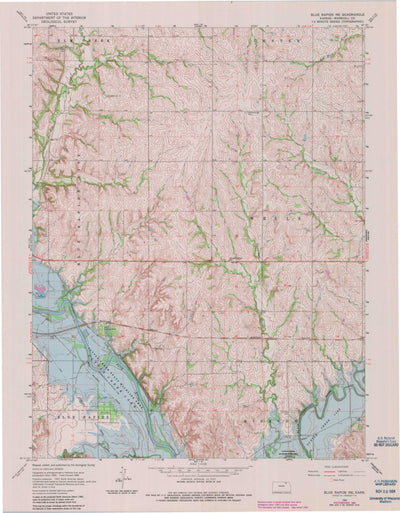 United States Geological Survey Blue Rapids NE, KS (1968, 24000-Scale) digital map
