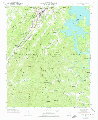 United States Geological Survey Blue Ridge, GA (1946, 24000-Scale) digital map