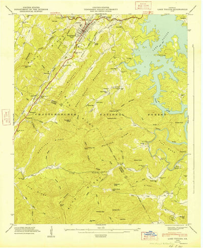 United States Geological Survey Blue Ridge, GA (1947, 24000-Scale) digital map