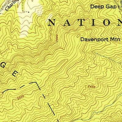 United States Geological Survey Blue Ridge, GA (1947, 24000-Scale) digital map