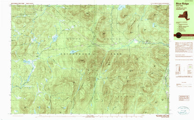 United States Geological Survey Blue Ridge, NY (1989, 25000-Scale) digital map