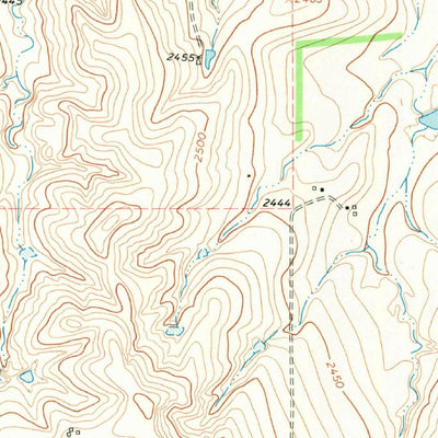 United States Geological Survey Blue Ridge School, TX (1967, 24000-Scale) digital map