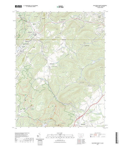 United States Geological Survey Blue Ridge Summit, PA (2023, 24000-Scale) digital map