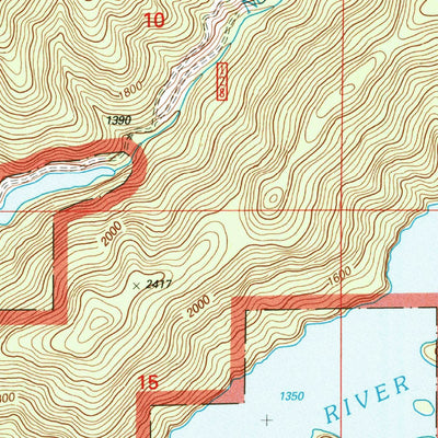 United States Geological Survey Blue River, OR (1997, 24000-Scale) digital map