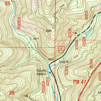 United States Geological Survey Blue River, OR (1997, 24000-Scale) digital map