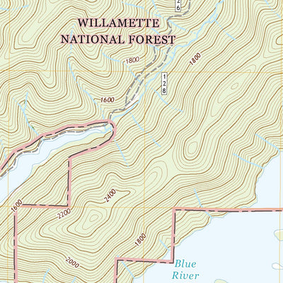 United States Geological Survey Blue River, OR (2020, 24000-Scale) digital map