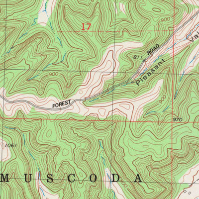United States Geological Survey Blue River, WI (1983, 24000-Scale) digital map