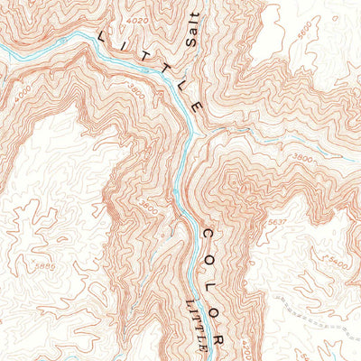 United States Geological Survey Blue Spring, AZ (1955, 62500-Scale) digital map