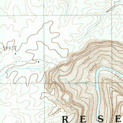 United States Geological Survey Blue Spring, AZ (1988, 24000-Scale) digital map
