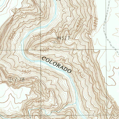 United States Geological Survey Blue Spring, AZ (1988, 24000-Scale) digital map