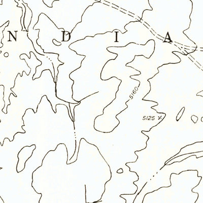 United States Geological Survey Blue Spring SE, AZ (1955, 24000-Scale) digital map