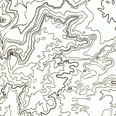 United States Geological Survey Blue Spring SE, AZ (1955, 24000-Scale) digital map