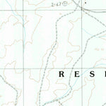 United States Geological Survey Blue Spring SE, AZ (1988, 24000-Scale) digital map
