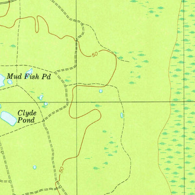 United States Geological Survey Blue Springs Landing, GA-SC (1978, 24000-Scale) digital map