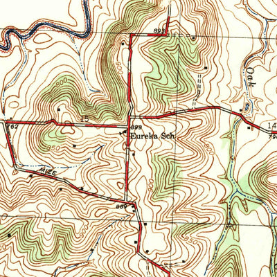 United States Geological Survey Blue Springs, MO (1947, 31680-Scale) digital map