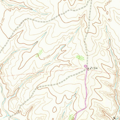 United States Geological Survey Blue Tank Canyon, TX (1967, 24000-Scale) digital map