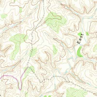 United States Geological Survey Blue Tank Canyon, TX (1967, 24000-Scale) digital map