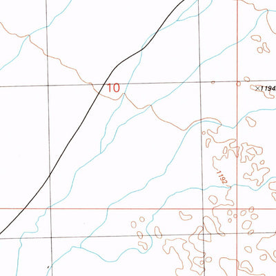 United States Geological Survey Blue Wing Flat North, NV (1981, 24000-Scale) digital map