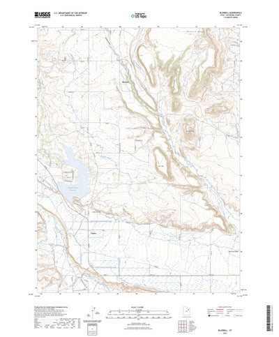United States Geological Survey Bluebell, UT (2023, 24000-Scale) digital map