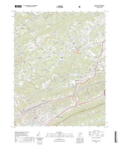 United States Geological Survey Bluefield, WV (2023, 24000-Scale) digital map