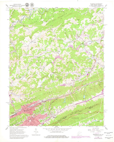 United States Geological Survey Bluefield, WV-VA (1962, 24000-Scale) digital map