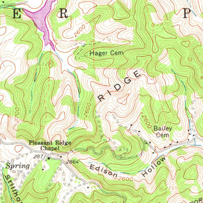 United States Geological Survey Bluefield, WV-VA (1962, 24000-Scale) digital map