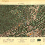 United States Geological Survey Bluefield, WV-VA-KY (1955, 250000-Scale) digital map