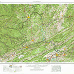 United States Geological Survey Bluefield, WV-VA-KY (1957, 250000-Scale) digital map