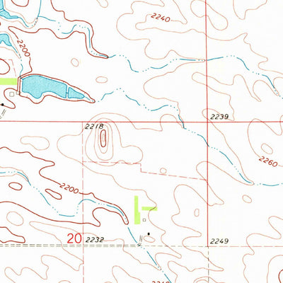 United States Geological Survey Bluegrass, ND (1970, 24000-Scale) digital map