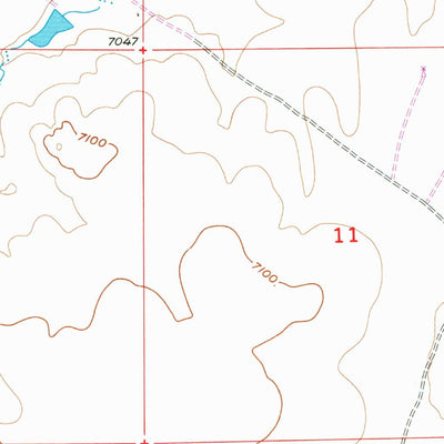 United States Geological Survey Bluegrass Wells, WY (1955, 24000-Scale) digital map