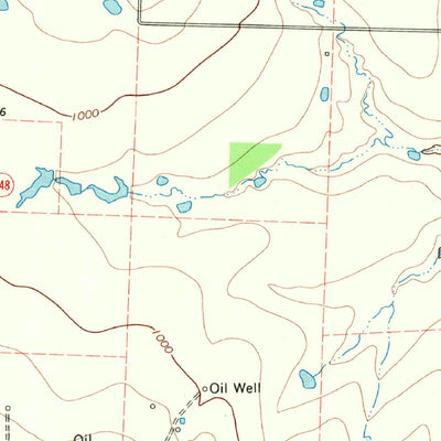 United States Geological Survey Bluegrove, TX (1968, 24000-Scale) digital map