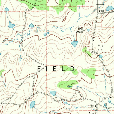 United States Geological Survey Bluegrove, TX (1968, 24000-Scale) digital map