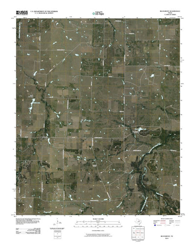 United States Geological Survey Bluegrove, TX (2010, 24000-Scale) digital map