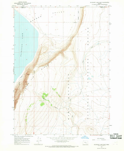 United States Geological Survey Bluejoint Lake East, OR (1966, 24000-Scale) digital map