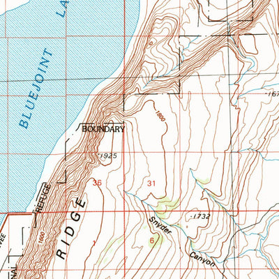United States Geological Survey Bluejoint Lake, OR (1994, 100000-Scale) digital map