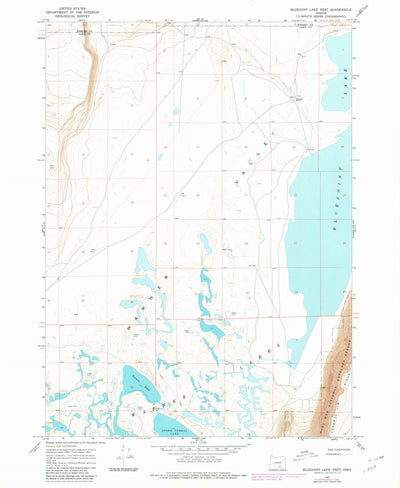 United States Geological Survey Bluejoint Lake West, OR (1967, 24000-Scale) digital map