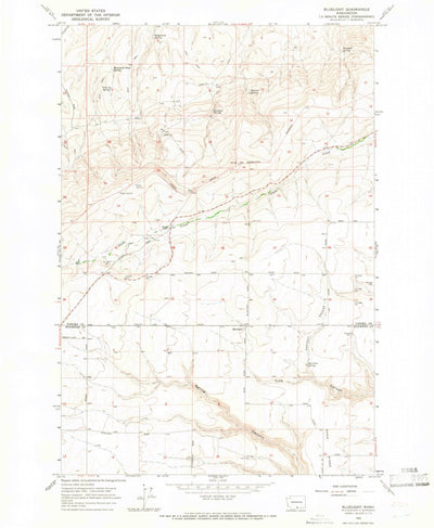 United States Geological Survey Bluelight, WA (1965, 24000-Scale) digital map