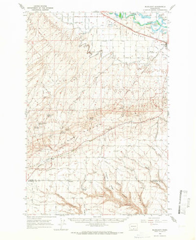 United States Geological Survey Bluelight, WA (1965, 62500-Scale) digital map