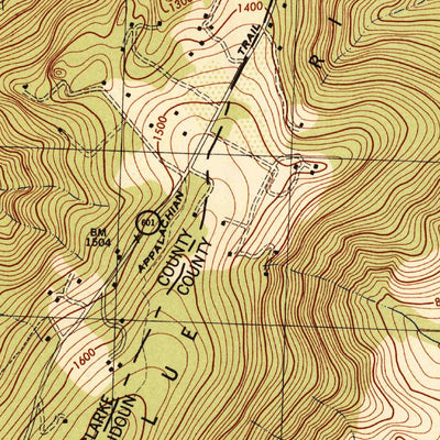 United States Geological Survey Bluemont, VA (1944, 31680-Scale) digital map