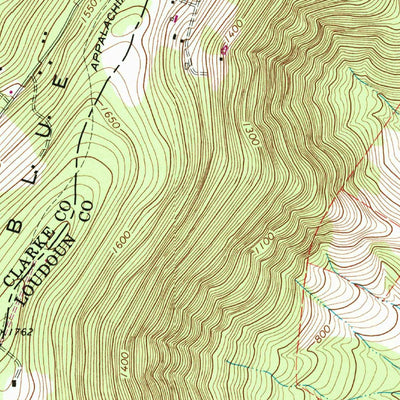 United States Geological Survey Bluemont, VA (1970, 24000-Scale) digital map