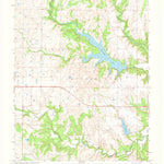 United States Geological Survey Bluestem Lake, OK (1973, 24000-Scale) digital map