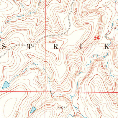 United States Geological Survey Bluestem Lake, OK (1973, 24000-Scale) digital map